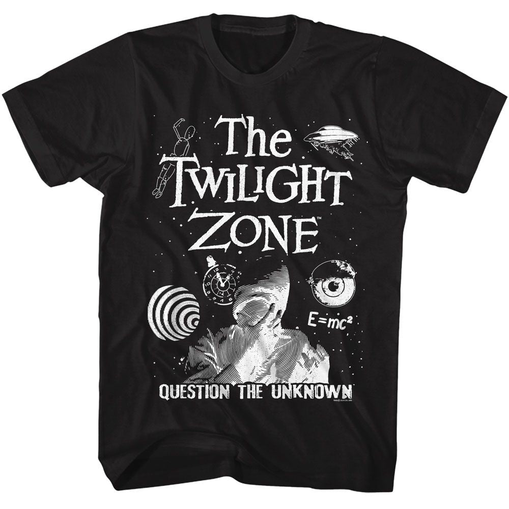 Twilight Zone Question The Unknown Black T-Shirt