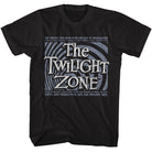 Twilight Zone you Unlocked This Door Black T-Shirt