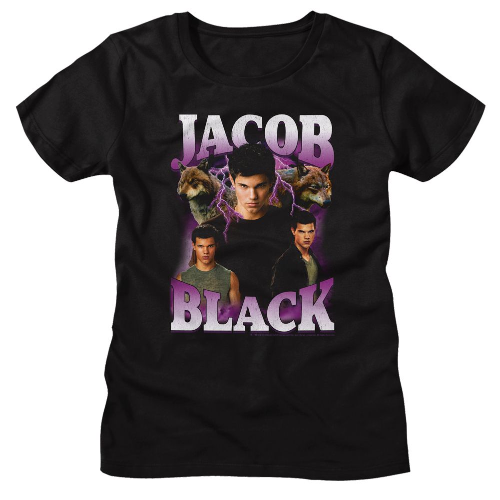 Twilight Jacob Black Lightning Black Women's T-Shirt