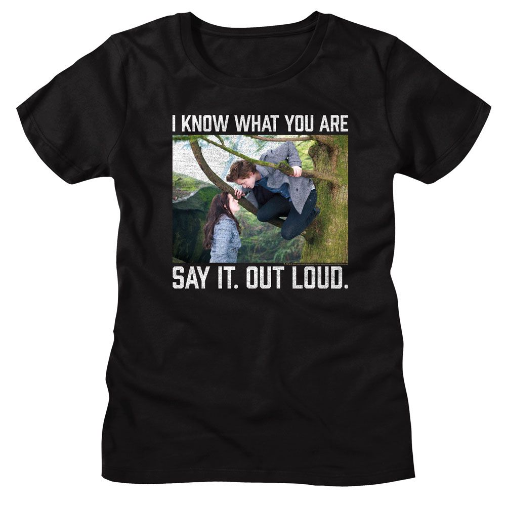Twilight Say It Out Loud Black Women's T-Shirt