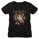 Twilight Cullen Family With Crest Black Women's T-Shirt