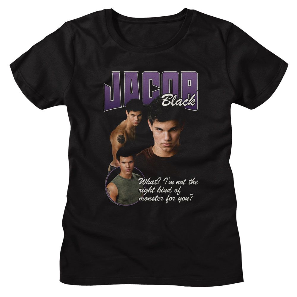 Twilight Jacob Right Kind Of Monster Black Women's T-Shirt