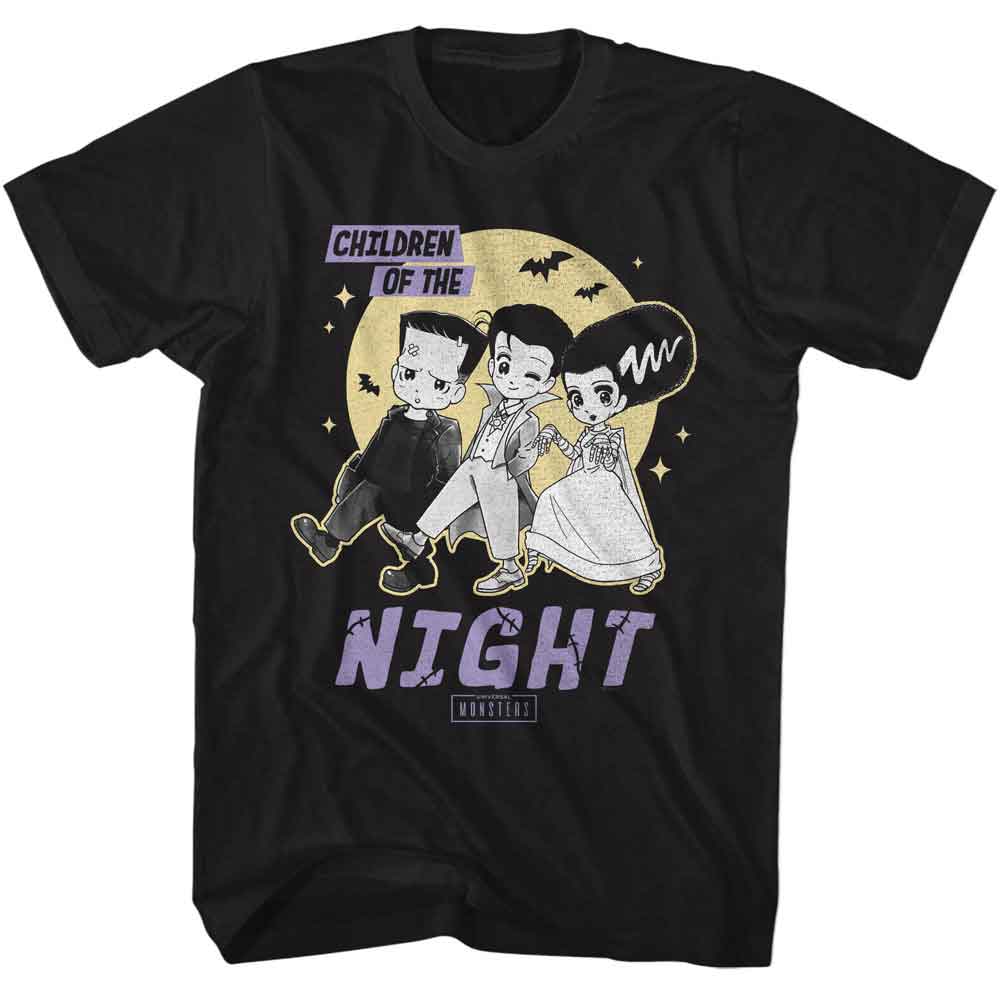 Universal Monsters Children of the Night Black T-Shirt
