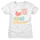 Woodstock 3 Days Of Peace White Women's T-Shirt