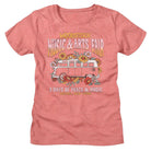 Woodstock Floral Van Heather Peach Women's T-Shirt