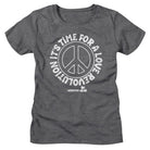 Woodstock Love Revolution Peace Sign Heather Gray Women's T-Shirt