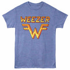 Weezer Flame Logo Light Blue Heather T-Shirt