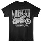 Willie Nelson Motorcycle Midnight Rider Black T-Shirt