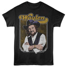Waylon Jennings Crossed Arms Photo Black T-Shirt