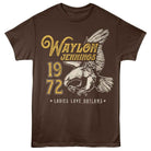 Waylon Jennings 1972 Eagle Dark Chocolate T-Shirt