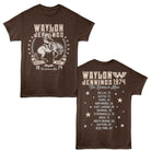 Waylon Jennings Nashville Rebel Cowboy Dark Chocolate T-Shirt