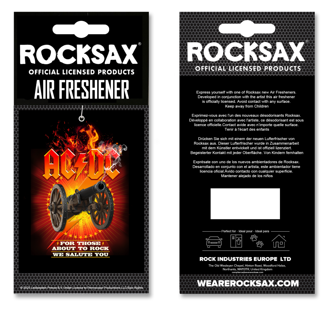 Wholesale AC/DC Air Fresheners - About to Rock
