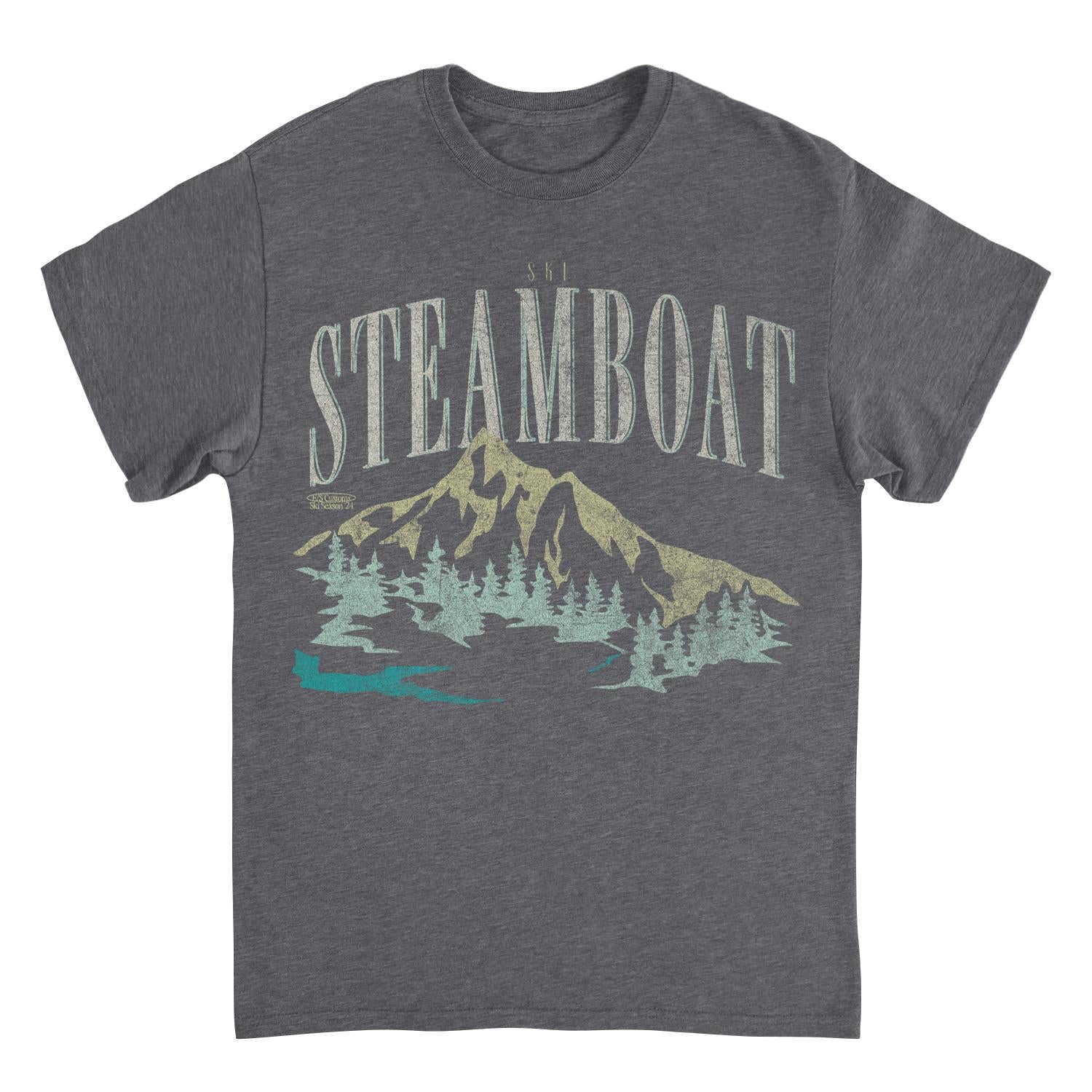 Wholesale Ski Steamboat Dark Heather T-Shirt