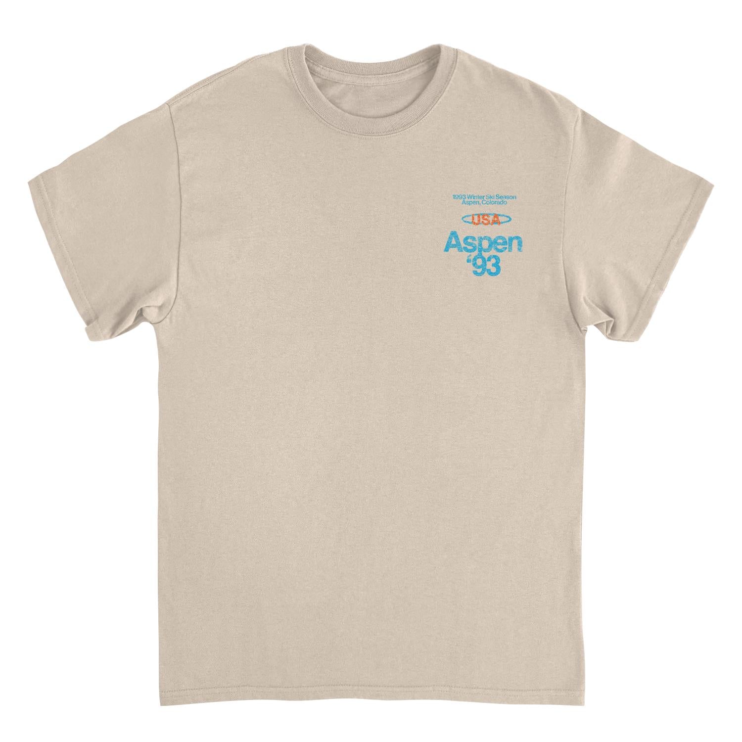 Wholesale Ski Aspen '93 Front and Back Print T-Shirt