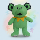 Green Grateful Dead Plush Bear - Styled Background