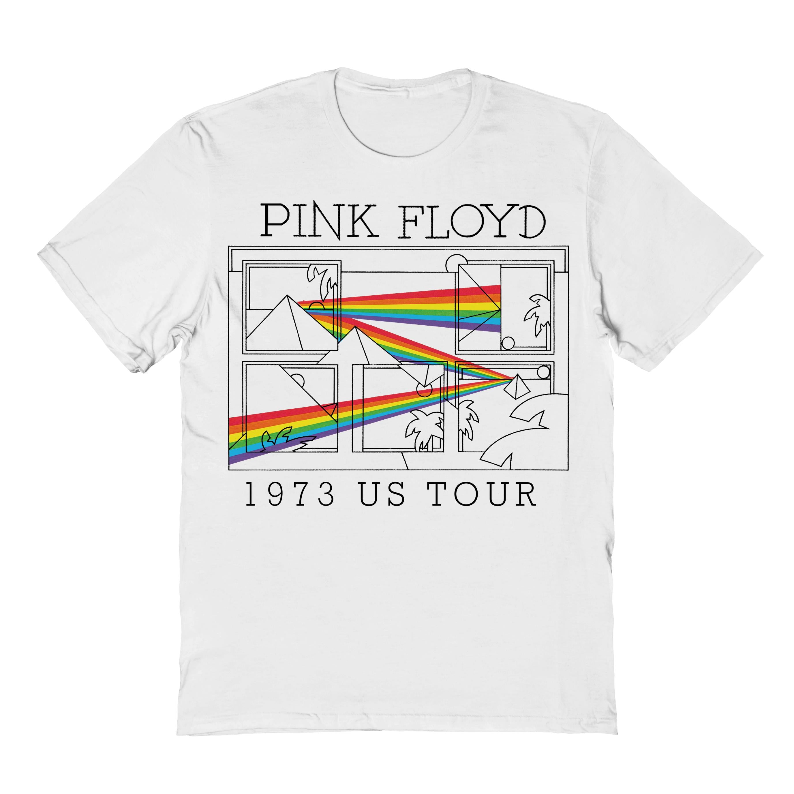 Wholesale Goodie Two Sleeves Pink Floyd 1973 U.S. Tour Refractor T-Shirt