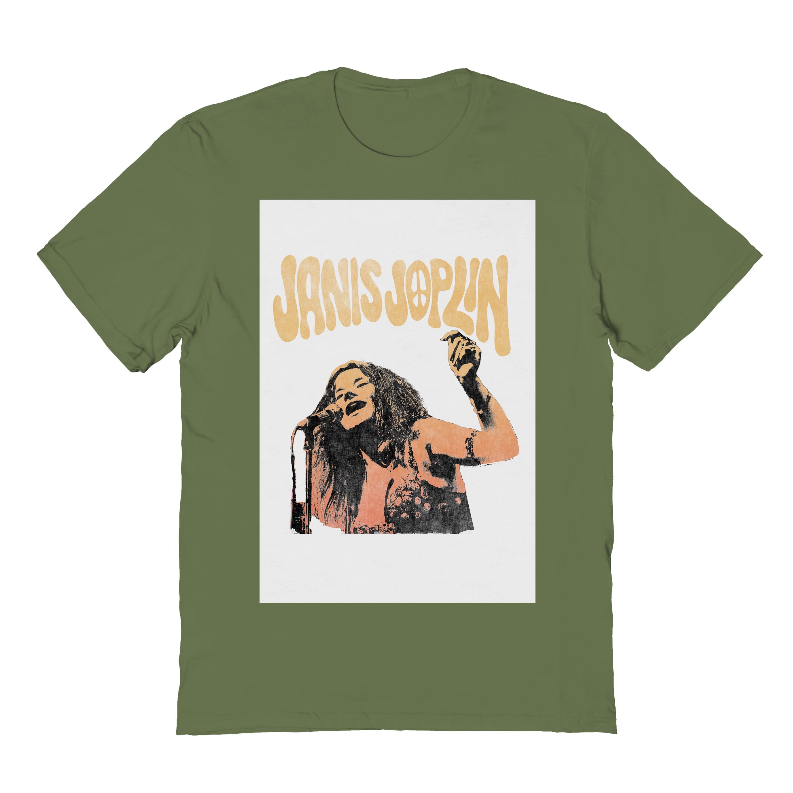 Wholesale Goodie Two Sleeves Janis Joplin Vibes Military Green T-Shirt