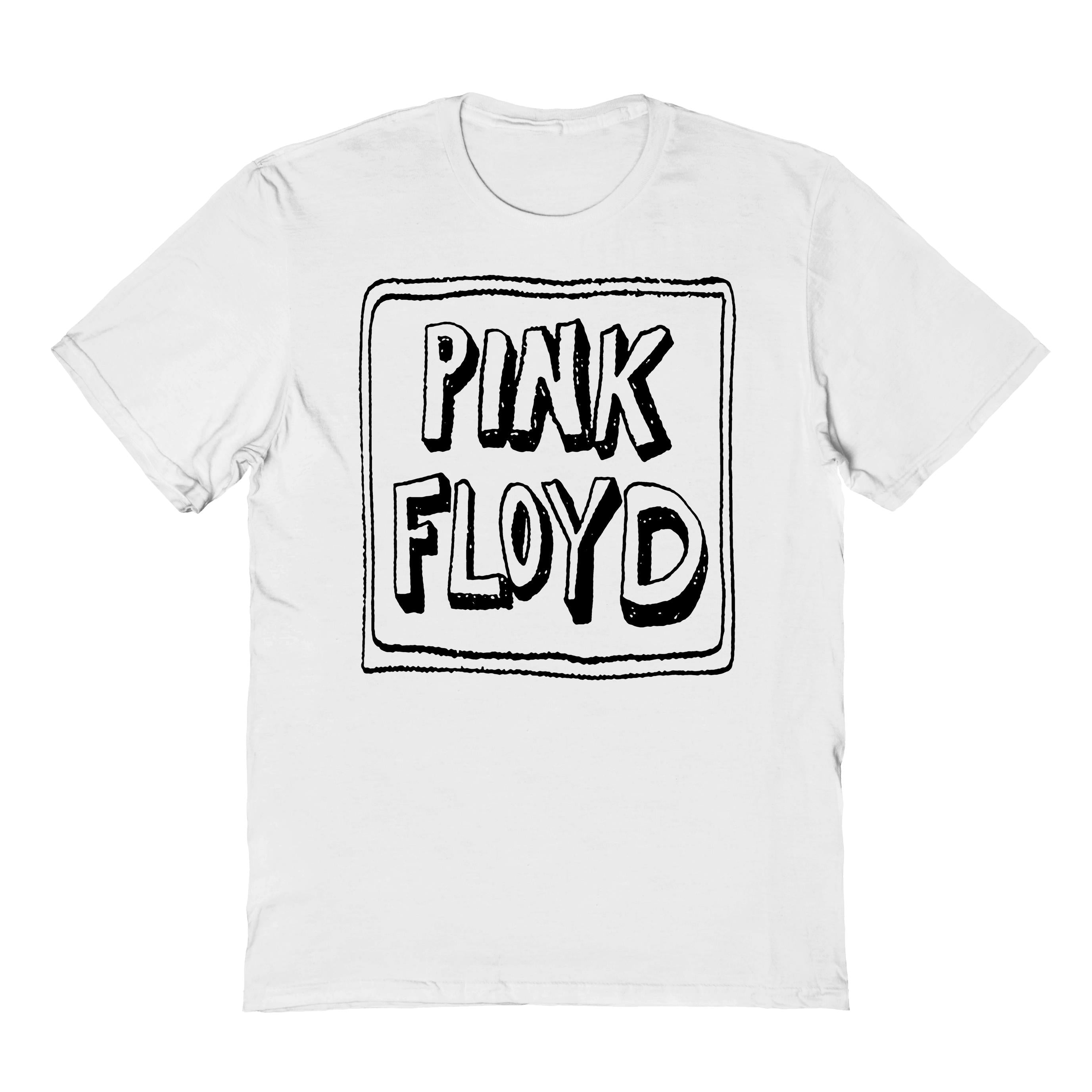 Wholesale Goodie Two Sleeves Pink Floyd Square White T-Shirt