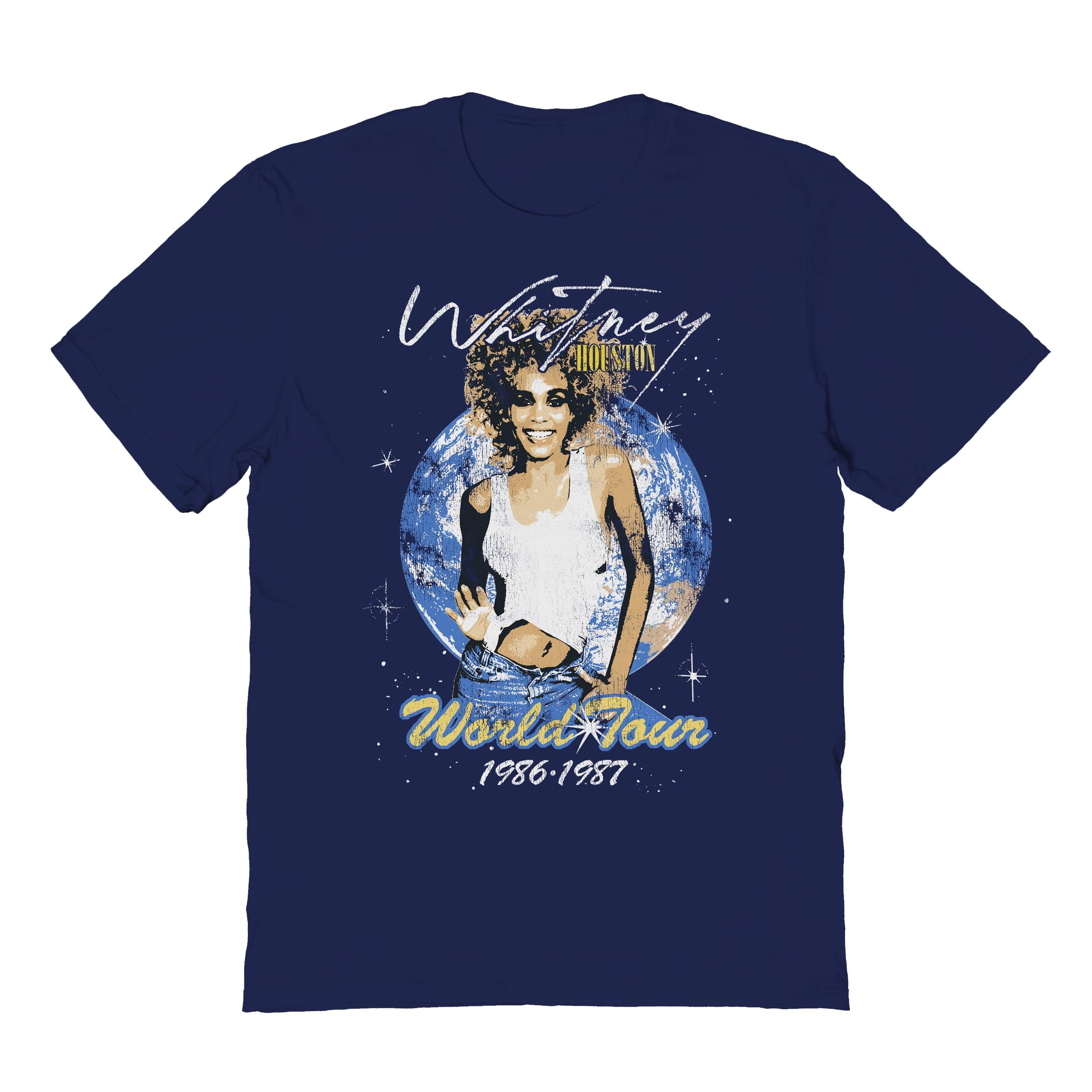 Wholesale Goodie Two Sleeves Whitney Houston World Tour Navy T-Shirt