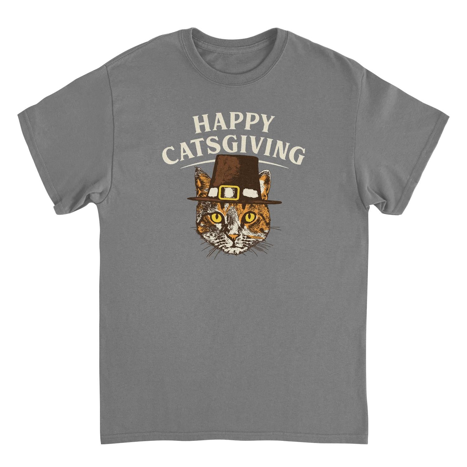 Wholesale Thanksgiving T-Shirt - Happy Catsgiving