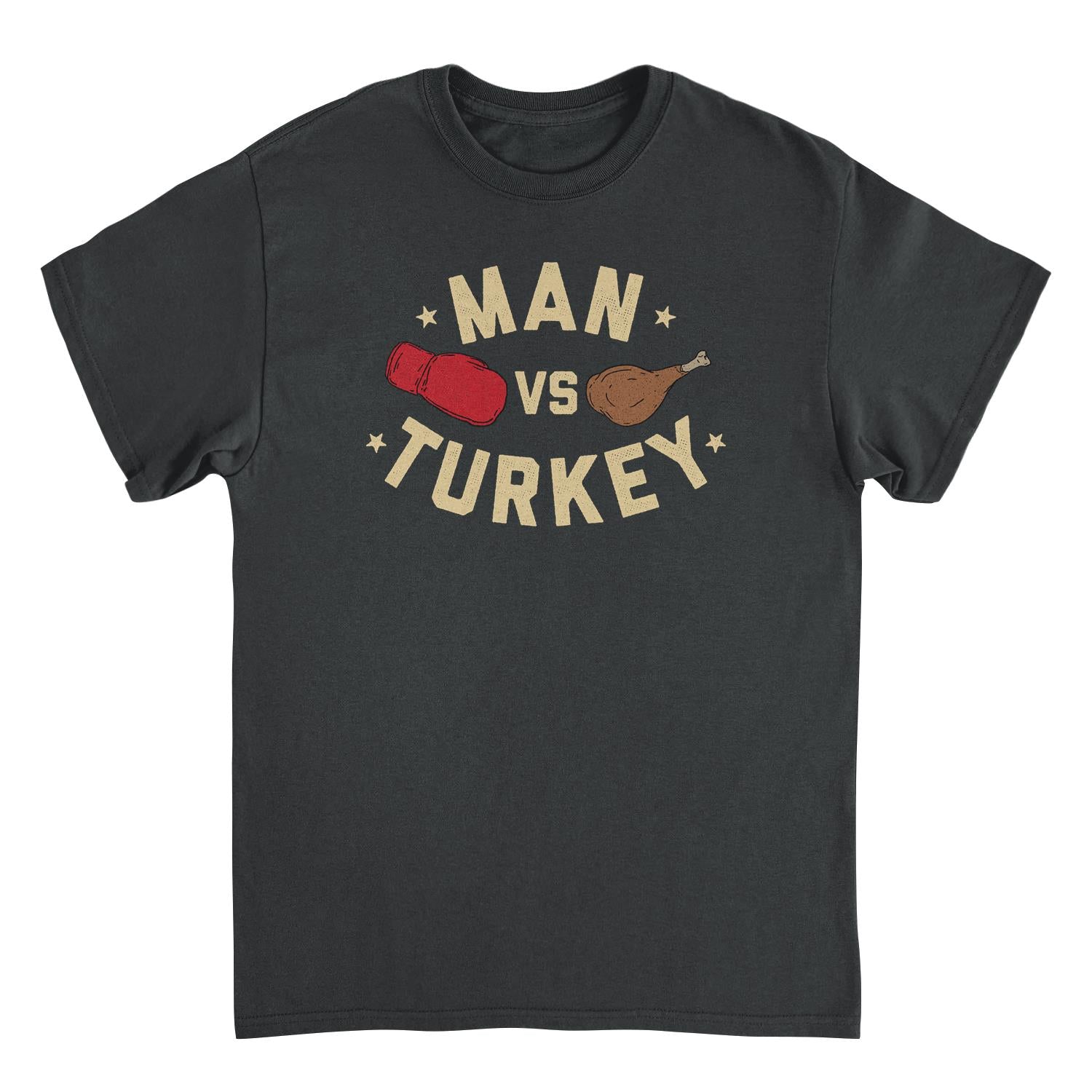 Wholesale Thanksgiving T-Shirt - Man vs Turkey