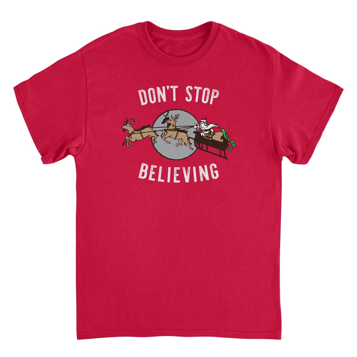 Wholesale Christmas T-Shirt - Don't Stop Believing