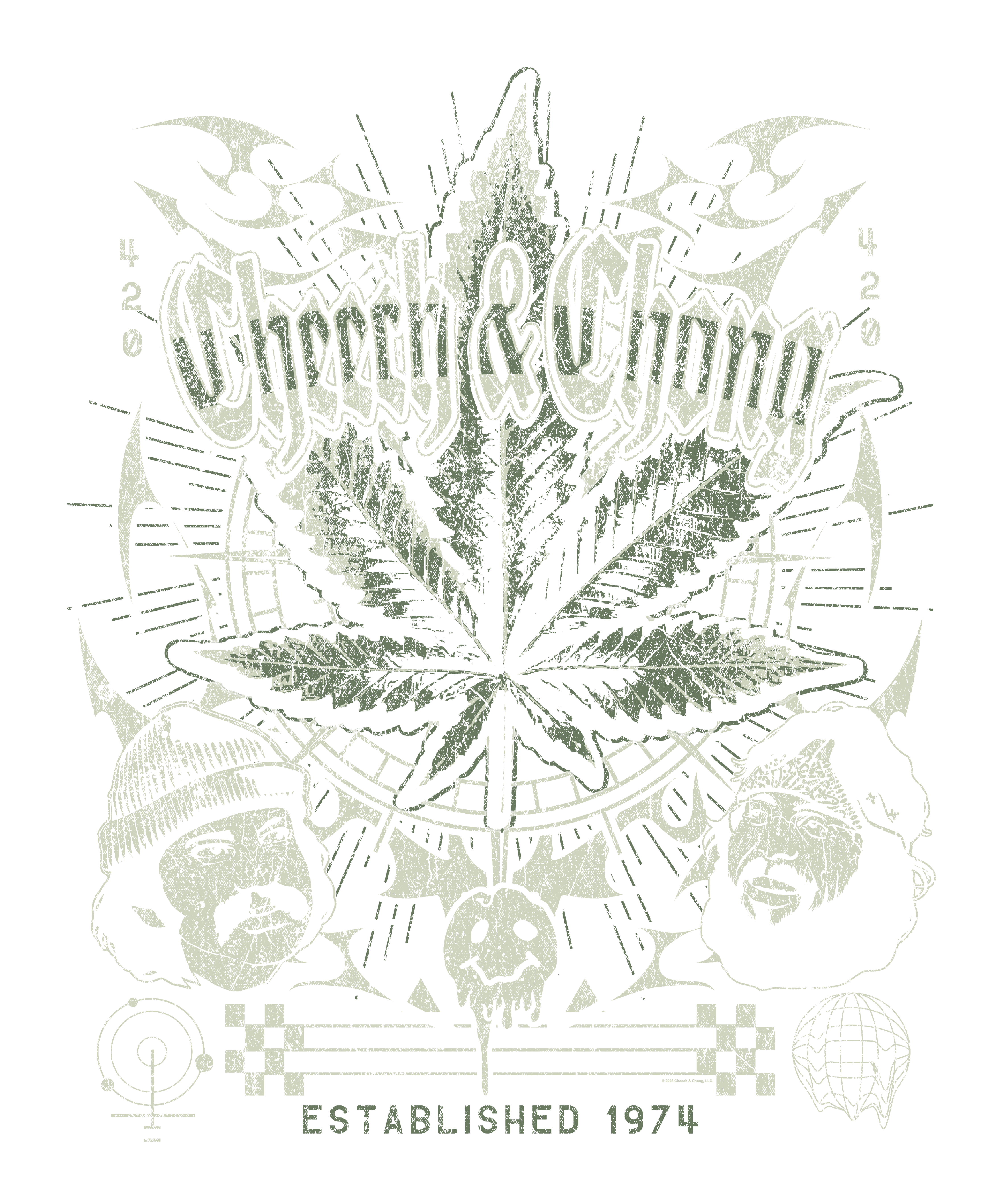 Wholesale Cheech and Chong 420 Established 1974 T-Shirt