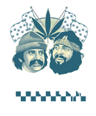 Wholesale Cheech and Chong Team 420 Duo Leaf Flags T-Shirt