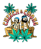 Wholesale Cheech and Chong Cartoon Couch Palm Trees T-Shirt