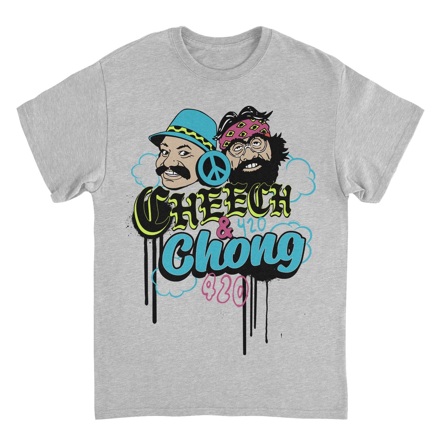 Wholesale Cheech and Chong 420 Duo Peace Sign T-Shirt