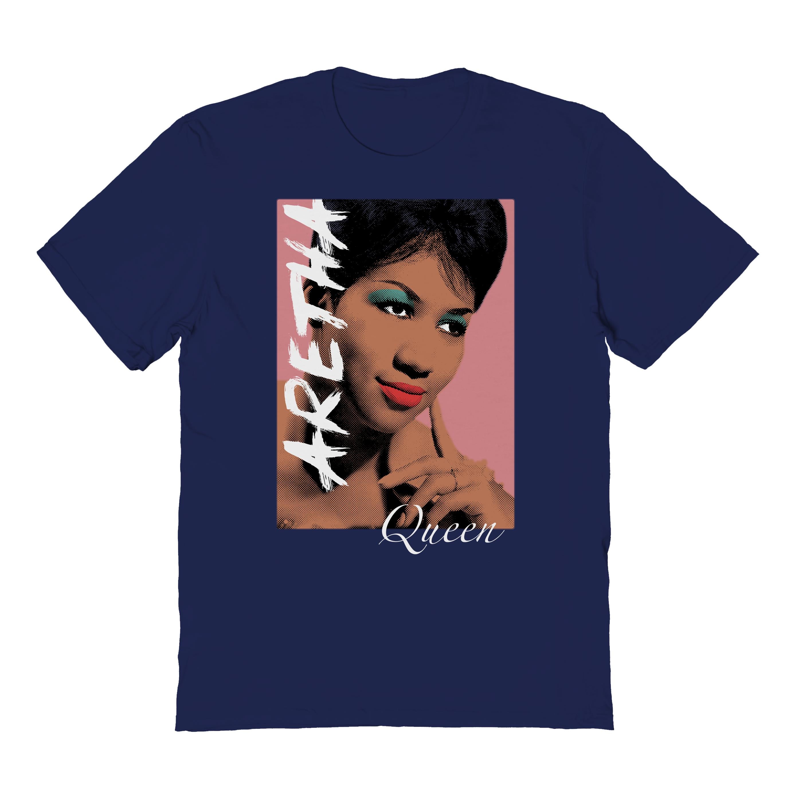 Wholesale Goodie Two Sleeves Aretha Franklin Queen Navy T-Shirt