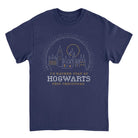 Harry Potter I'd Rather Stay at Hogwarts This Christmas Navy T-Shirt