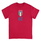 Toffs Retro Soccer Futbol Italia Logo Red T-Shirt