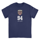 Toffs Retro Soccer Futbol USA Logo Navy T-Shirt
