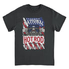 NHRA National Hot Rod American Flag Black T-Shirt