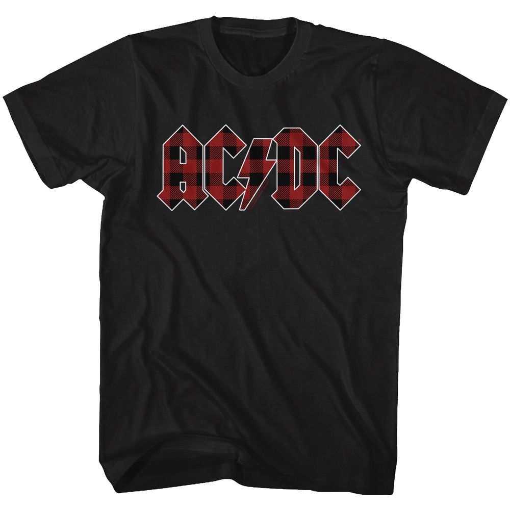 Wholesale AC/DC Back in Plaid T-Shirt