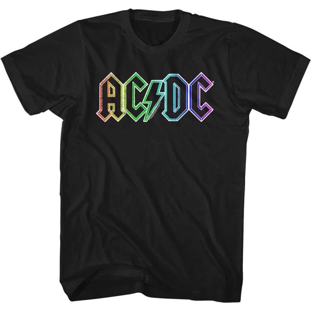 Wholesale AC/DC Rainbow Logo T-Shirt