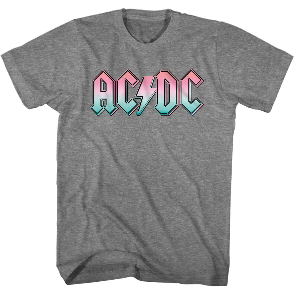 Wholesale AC/DC Pastel Gradient Logo T-Shirt