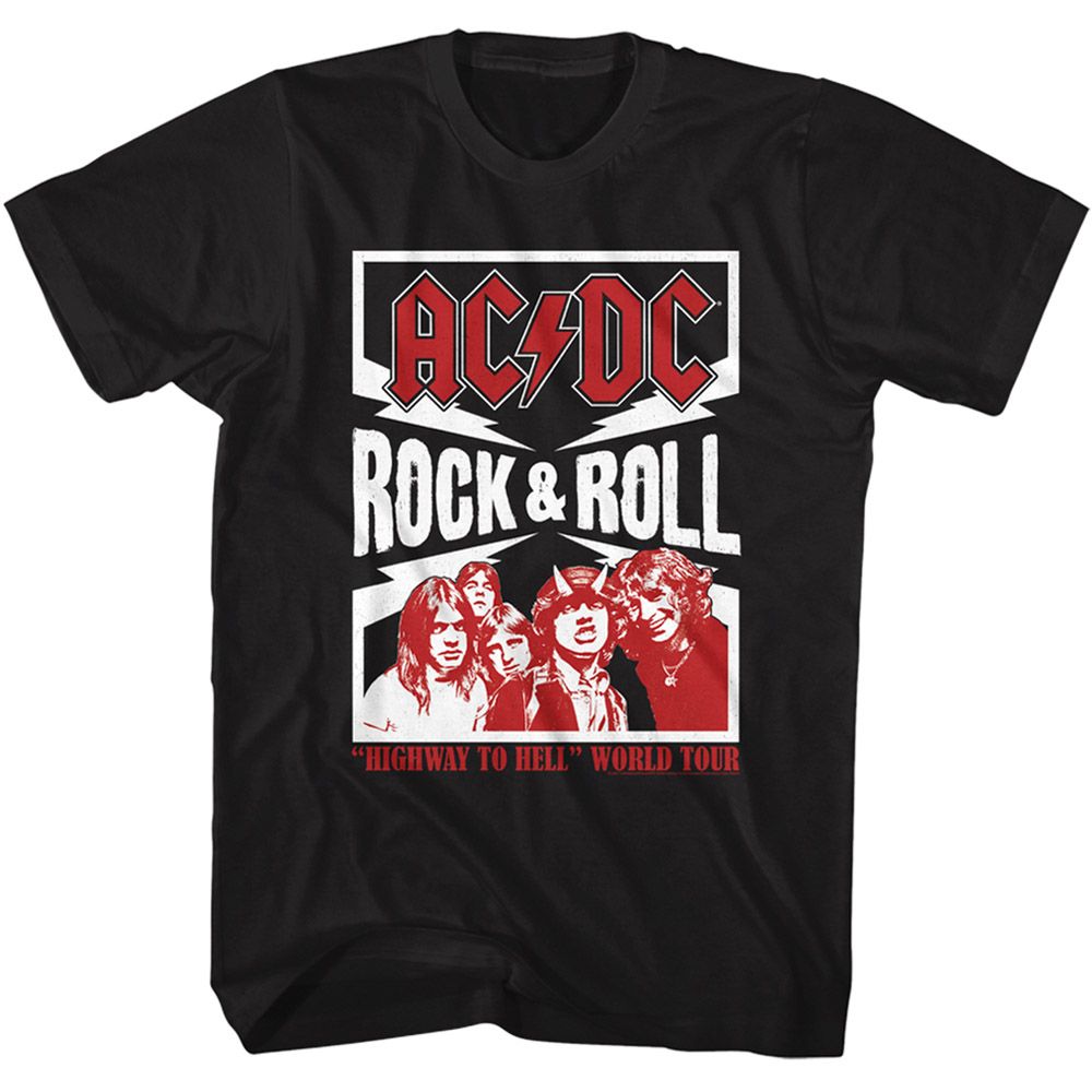 Wholesale AC/DC Rock and Roll Lightning T-Shirt