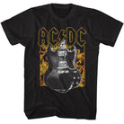 Wholesale AC/DC Fire and Guitar T-Shirt