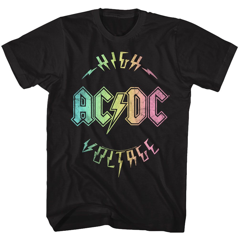 Wholesale AC/DC Multicolor Voltage T-Shirt