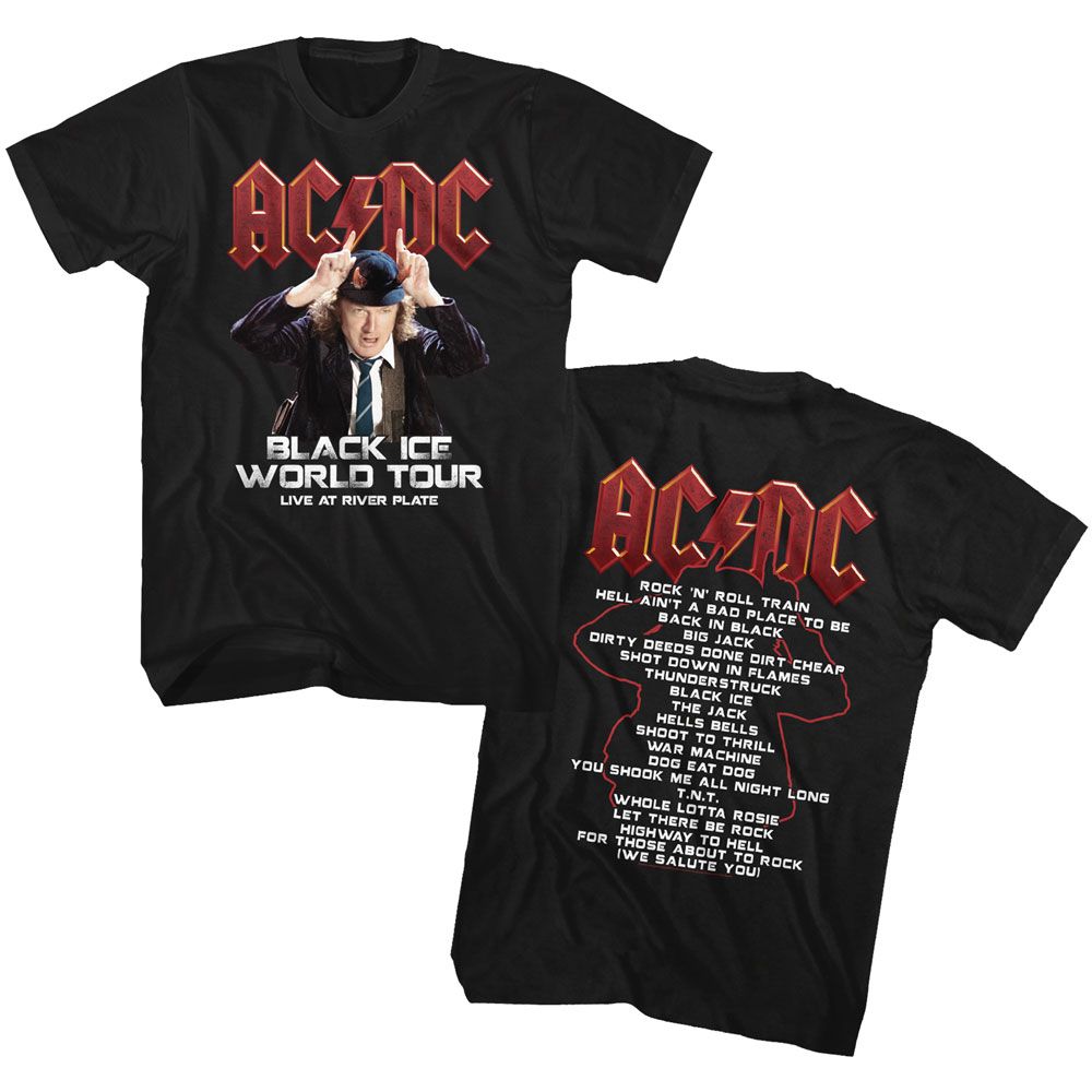 Wholesale AC/DC Blk Ice Tour T-Shirt