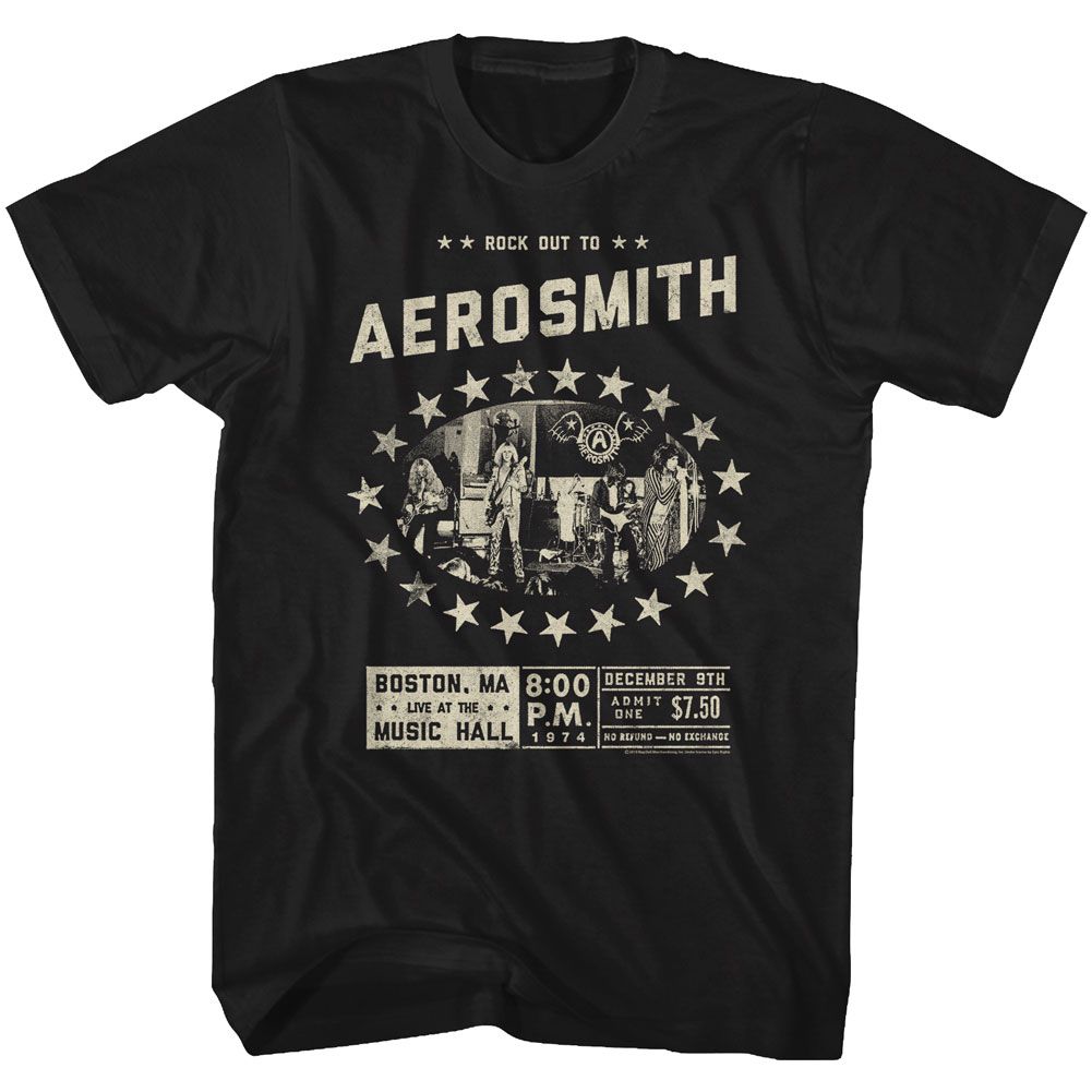 Wholesale Aerosmith Boston Music Hall T-Shirt