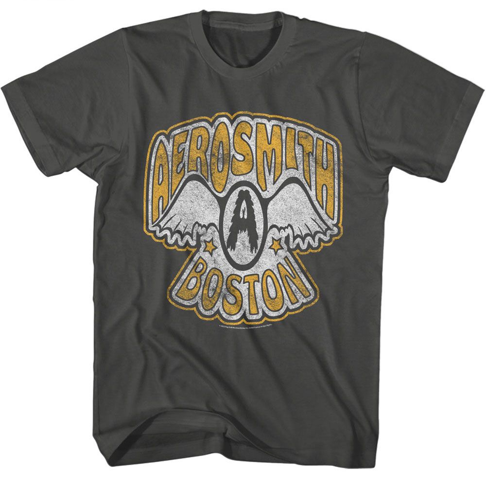 Wholesale Aerosmith Vintage Logo Boston T-Shirt