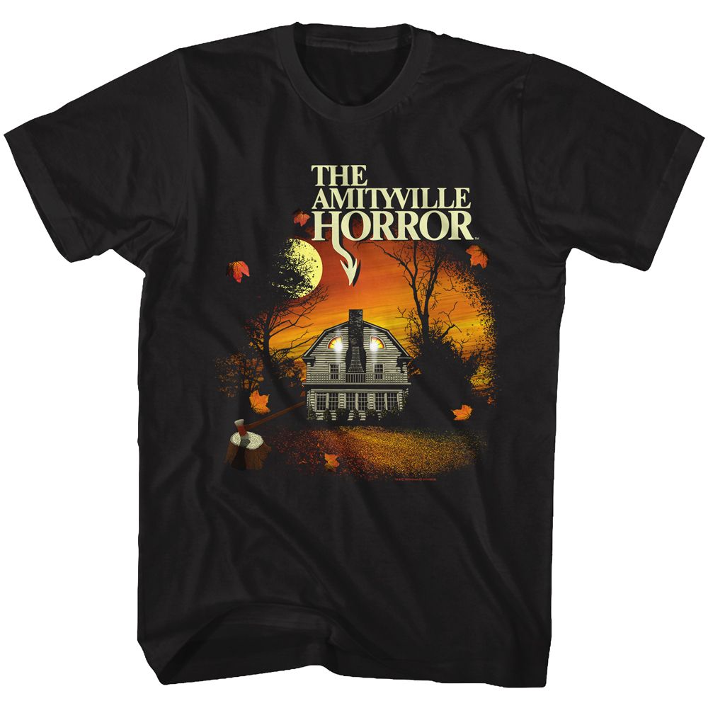 Wholesale Amityville Horror Movie Amityville House Black Adult T-Shirt