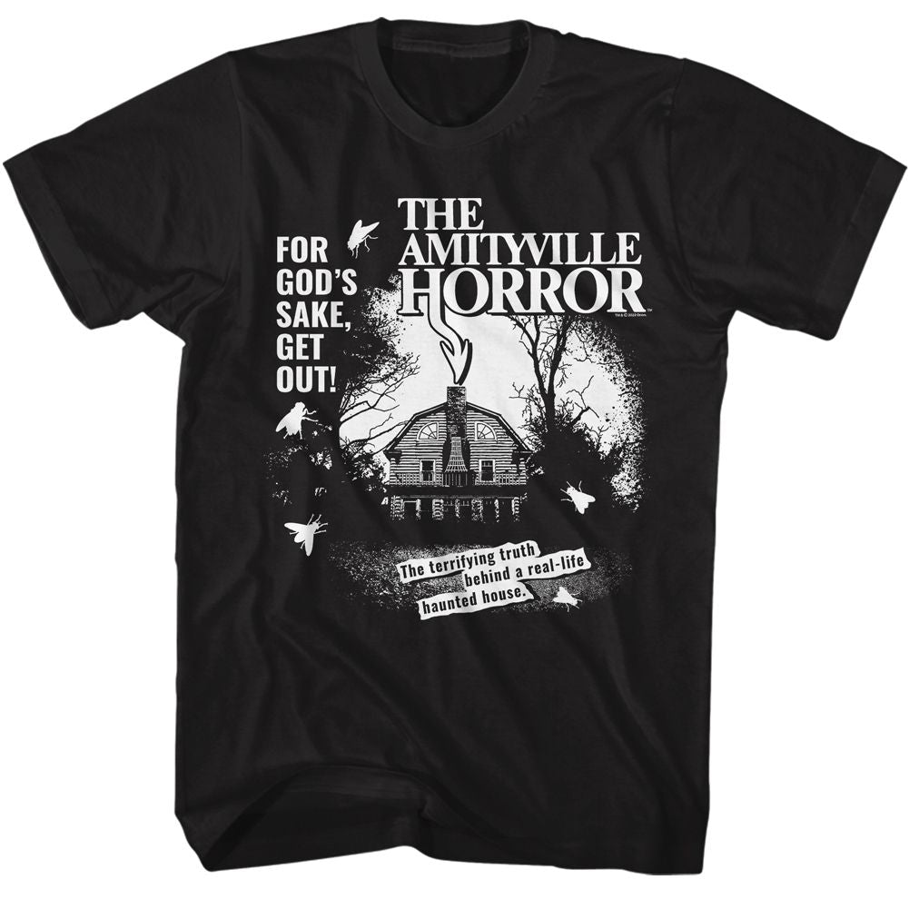 Wholesale Amityville Horror Movie  1C Black Adult T-Shirt