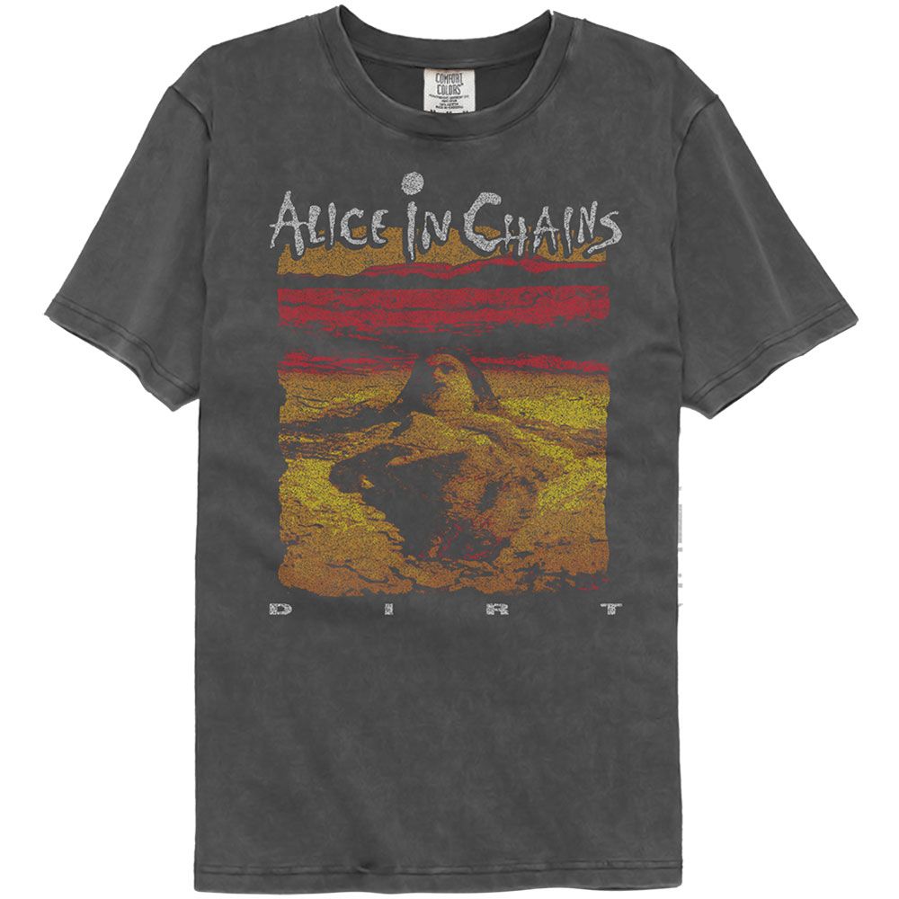 Wholesale Alice in Chains Dirt Album Cover Art Premium Dye Wash Fashion Band Tee