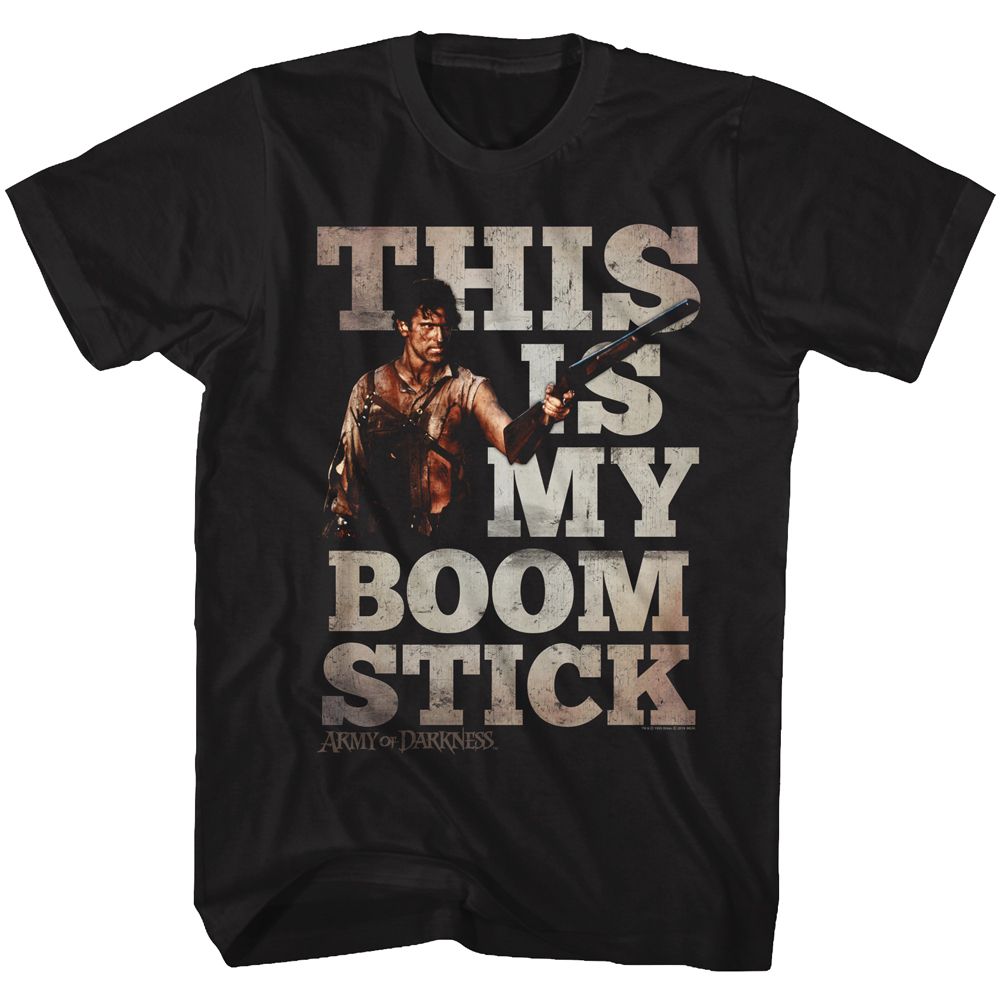 Wholesale Army of Darkness Movie My Boomstick Black Adult T-Shirt