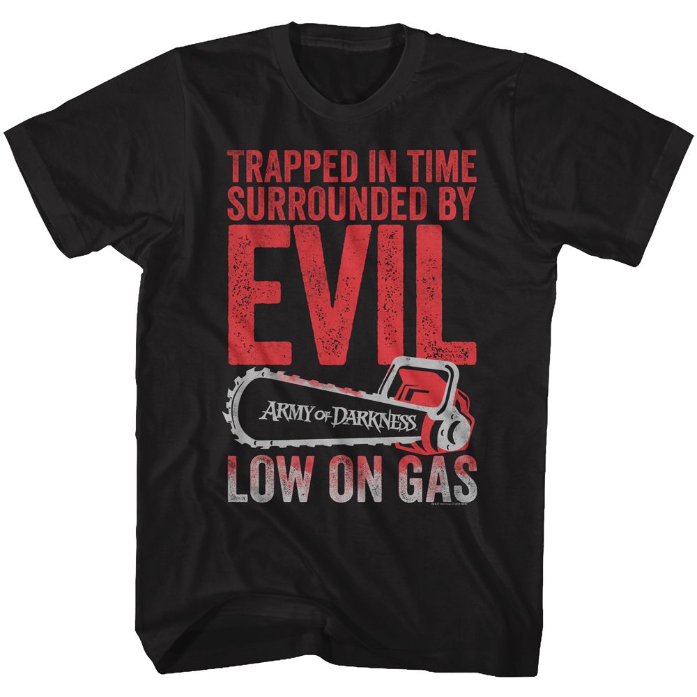 Wholesale Army of Darkness Movie Low on Gas Black Adult T-Shirt