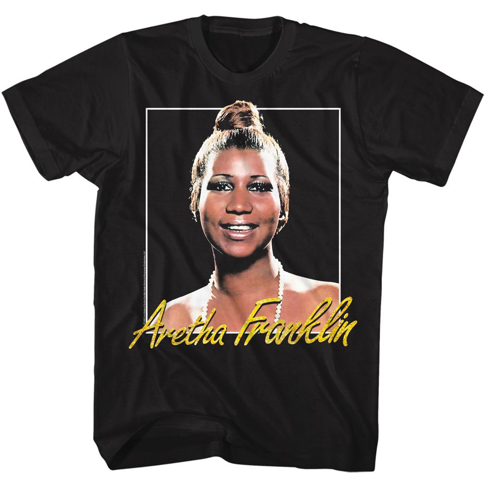 Wholesale Aretha Franklin Metallic Signature T-Shirt